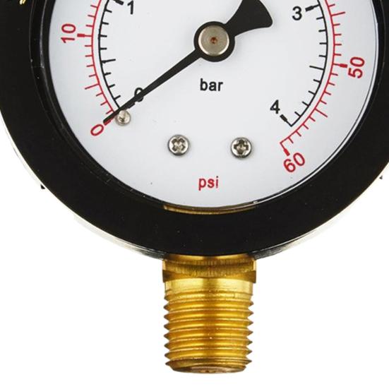 Портативный манометр для фильтра бассейна 0-60 фунтов на квадратный дюйм IP67 Водонепроницаемый широко используемый водяной насос для плавания Манометр для измерения давления воды