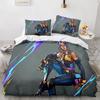 Модный 3D принт Игра Valorant Постельное белье Мальчики Девочки Полуторный Двуспальный Размер Пододеяльник Наволочка Кровать Дети Взрослые Мода Домашний Текстиль