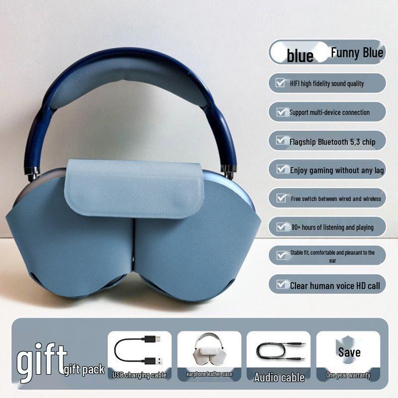 Беспроводные накладные наушники с шумоподавлением Bluetooth 2024 года для iPhone 15 Pro Max