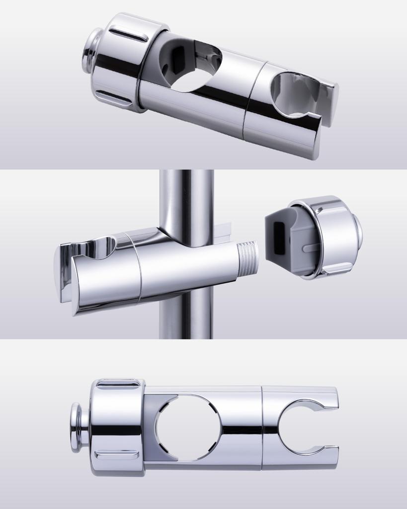PREMM Shower Japanese Standard Size with 30mm 32mm Shower Aftermarket Angle Hook, (Compatible - Bars, Replacement, Type, 360-Degree Adjustment)