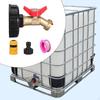 IBC Tote Adapter Fittings Practical with Brass Faucet,1000L 60mm To Garden Hose