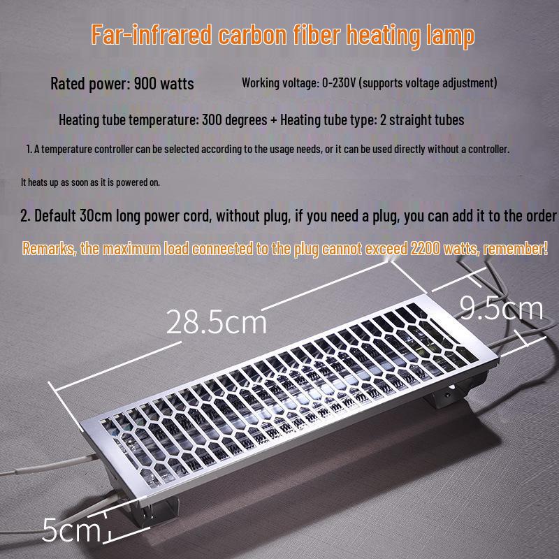 Инфракрасный нагреватель из углеродного волокна: Покрасочная камера-печь, Сушильный канал, Электрический нагрев, Аквакультура и Физиотерапия