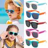 Детские солнцезащитные очки Складные Детские солнцезащитные очки UV400 Квадратная оправа Складные очки для 6-8-летних Детей Девочек Мальчиков