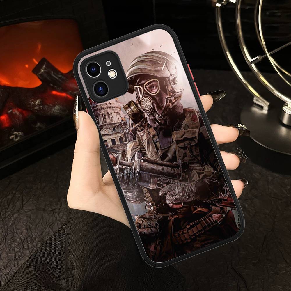 Постапокалиптическая игра Metro 2033 Чехол для телефона для iPhone 16 15 14 Plus 15 13 12 11 Pro Max X XS MAX Матовый чехол