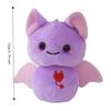 Durable Soft Halloween Bag Pendant PP Cotton Stuffed Toy Funny Bat Plush Keychain  Commute