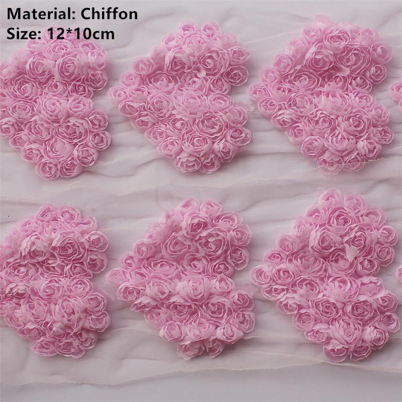 20 шт. Большие шифоновые розы в форме сердца, нашивки для DIY, одежда для маленьких девочек, платье, ромпер, рубашки, швейные украшения, материалы для бантов для волос