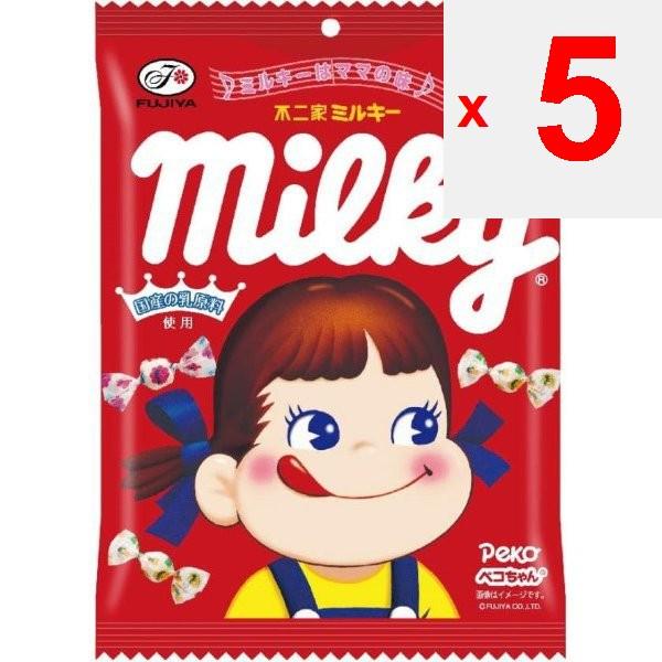 Fujiya Milky Bag 100gThis Milky Treat Is Made with Special Hokkaido Bran Milk, Fresh Cream, and Car This Milky Treat Is Made with Special Hokkaido Bra