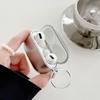 Посеребленный Мягкий ТПУ Чехол Для AirPods Pro 3 Зеркальное Покрытие Защитная Крышка Наушников Брелок-Сердечко Аксессуары