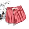 Женские летние модные универсальные гладкие эластичные спортивные шорты