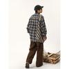 Мужская рубашка Maillard Wear в американском стиле в клетку, тонкое пальто для мальчиков, модная рубашка в корейском стиле
