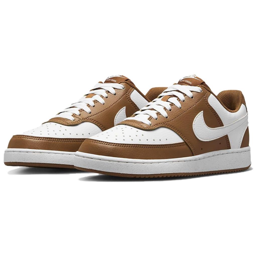 Nike Court Vision Low Next Nature Light British Tan женские кроссовки коричневые белые DH3158-200