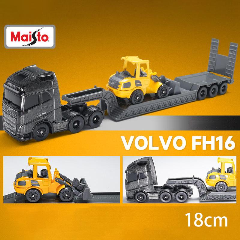 Maisto VOLVO FH16 770S Грузовик с прицепом Металлическая машинка Литье под давлением и игрушечные транспортные средства Модель автомобиля Масштабная модель Игрушечные машинки Для детей