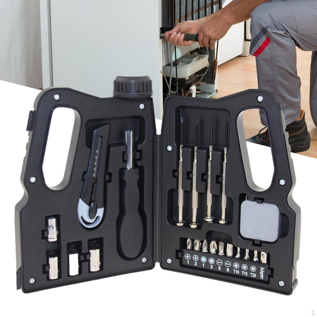 21 Pieces Hardware Tool Set Premium DIY Sturdy Multifunctional Hand Kit