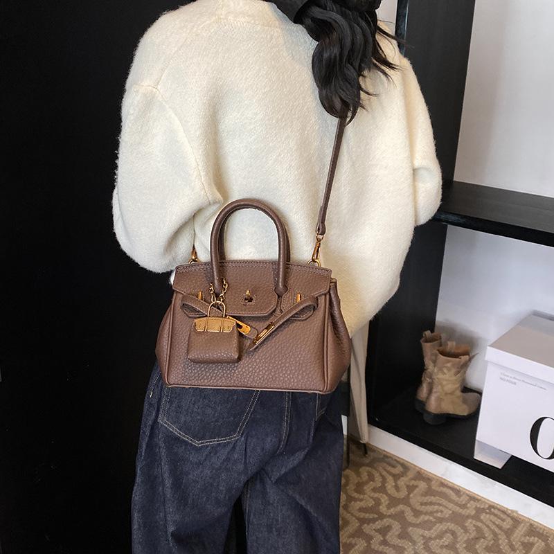 Модная Платиновая Сумка Женская Осенне-Зимняя Простая Повседневная Универсальная Сумка-мессенджер в Иностранном Стиле