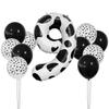 Cow Jungle Theme Balloon Set 40 Inch Black And White Digital Latex Balloon Decoration Birthday Party Decoration Photo