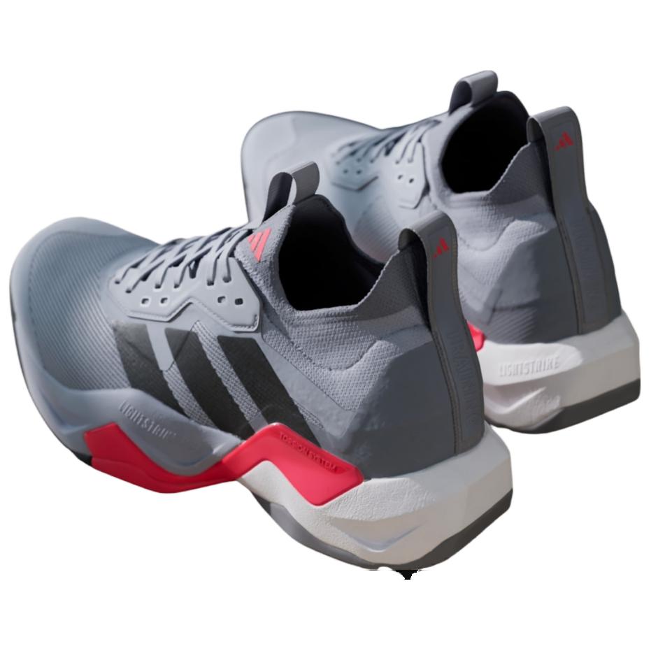 Adidas Rapidmove ADV 2 Halo Silver Black Lucid Red Мужские кроссовки Серый Core-Black ID6559