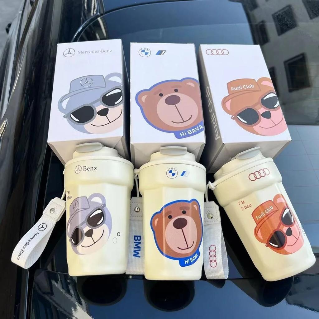 FIQ4 New 2025 For Mercedes Benz Cup 316 Stainless Steel Insulated Cup Bottle Water Temperature Coffee Cluple Office Cup Business Por