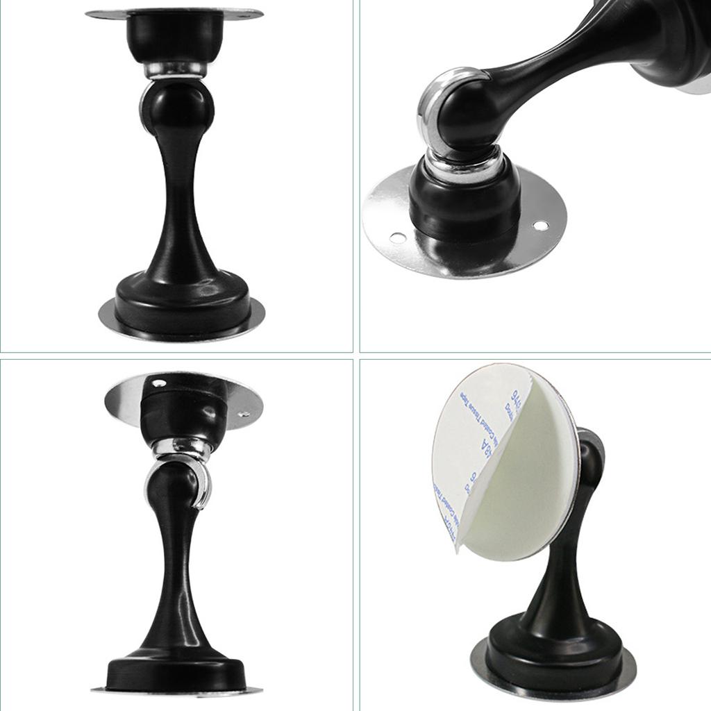 Магнитный дверной стопор Напольное крепление Сверление и самоклеящийся дверной стопор для защиты стен Защитная пленка для стен