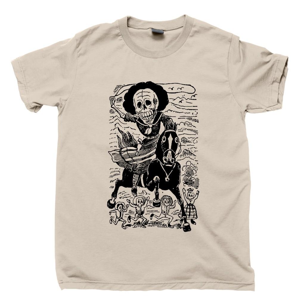 Футболка Calavera De La Adelita Мексиканское Искусство Сахарный Череп Праздник Cinco De Mayo
