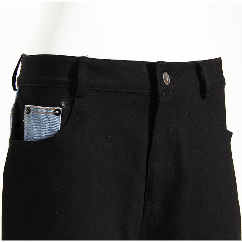 2025 Весна Новые Модные Дизайнерские Женские Сексуальные Леди Лоскутные Полосатые Джинсовые Брюки С Высокой Талией Клубные Узкие Джинсы Длинные Брюки