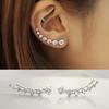 Women Party Jewelry Single Row Cubic Zirconia Crawler Climber Earrings