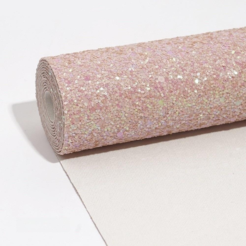 Chunky Glitter Artificial Leather Fabric Colorful Glitter Faux Leather  DIY Hairbow Accessories