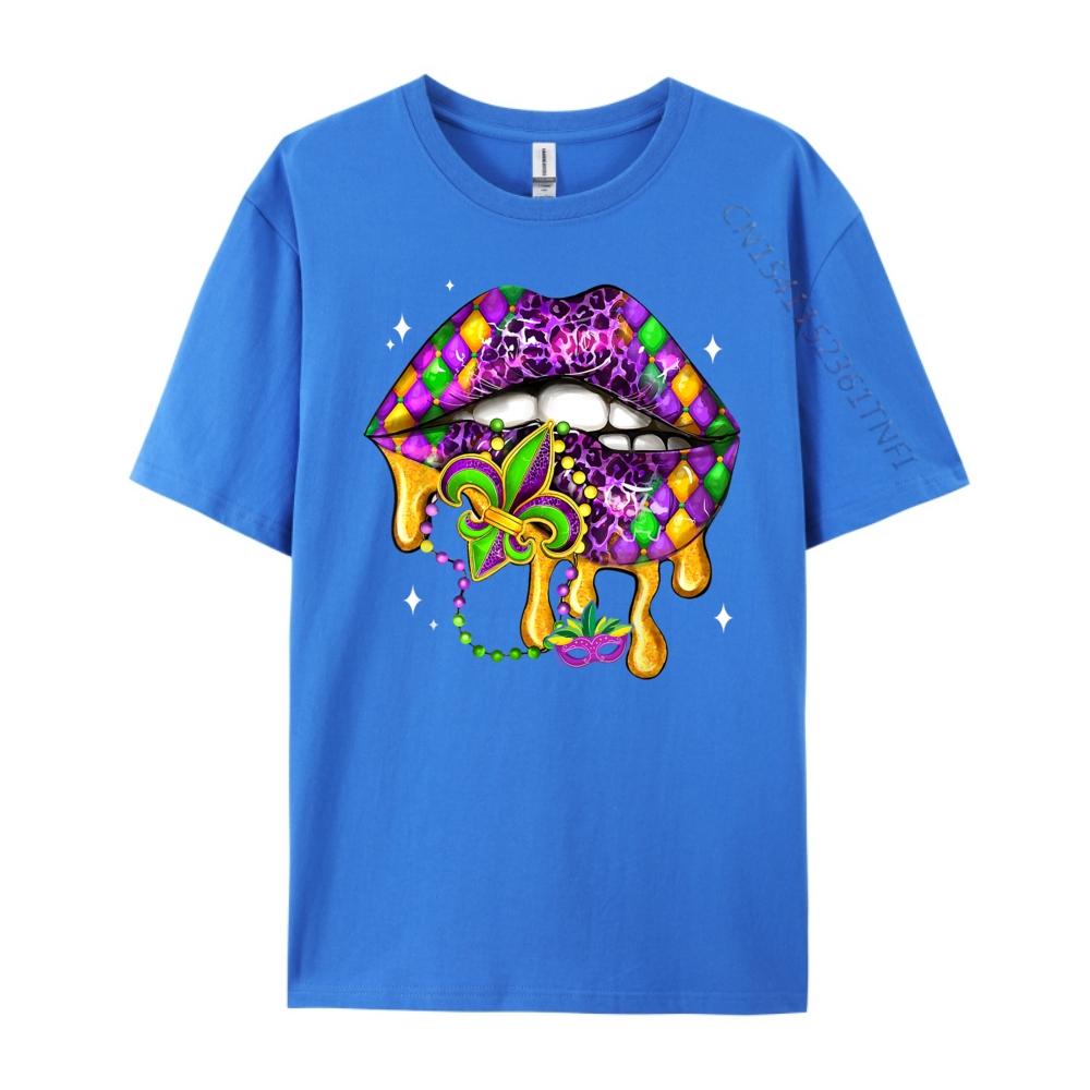 Mardi Gras Lip Women Costume Funny for Women Girl Funny T Shirts Men Original Mens TShirts Normal