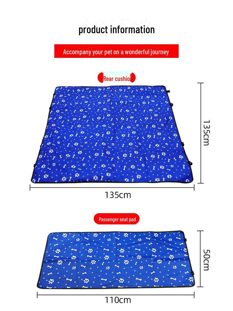 Waterproof Pet Car Seat Protector - Anti-Scratch Mat for Dogs and Cats