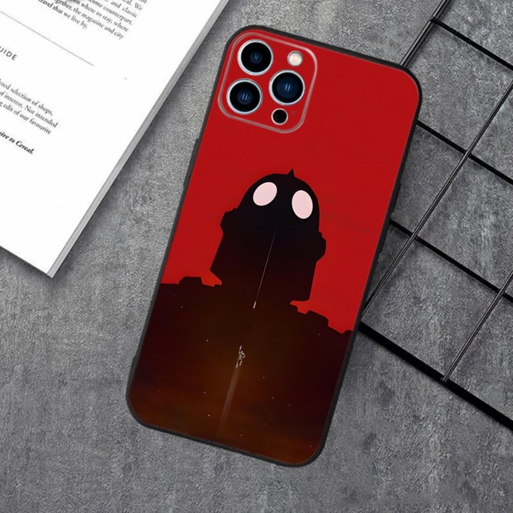Чехол для телефона Robot I-Iron Giant для Apple iPhone 15,14,13,12,11,XS,XR,X,8,7,Pro,Max,Plus,mini Силиконовый Черный