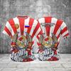 Мужская футболка с 3D-печатью, короткий рукав, круглый вырез, пуловер, повседневный топ