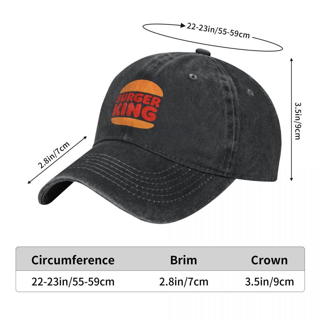 BURGER KING Модная Бейсболка с козырьком Мужская Женская Летняя