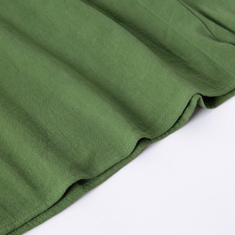 Женская футболка с коротким рукавом из хлопка и льна в стиле ретро — свободный крой, большой размер, для лета и осени