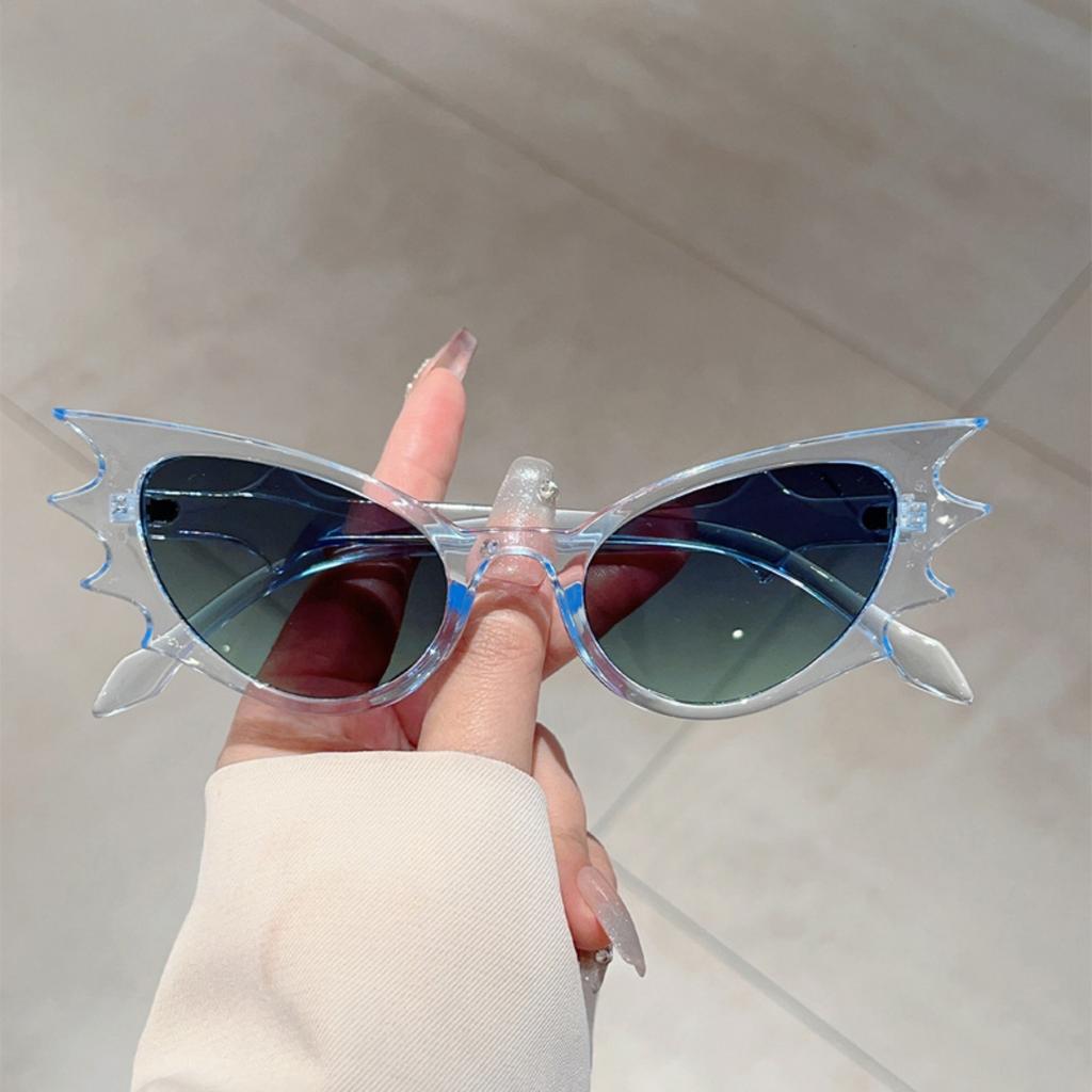 Bat Sunglasses Punk Retro Hip Hop Style UV Protection Sunglasses for Halloween Everday Life and Party