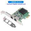 Internal Dual Port Gigabit Network Card PCIE To Gigabit Network Port Server Desktop Computer Soft Routing RTL8111 Chip