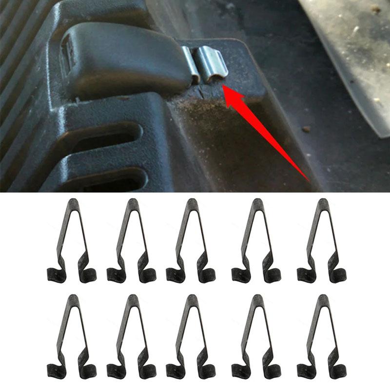 10X Boot And Tailgate Interior Lining Metal Trim Panel Clips For Vw For Beetle Bora Fox Golf Jetta Passat Phaeton Polo Scirocco Tiguan Touareg Touran