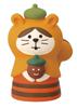 Decor Corporation Concombre Cat Hood Squirrel Size Approx. W3.4 D3.6 H4.7 ZCB-47522