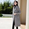 VICTORIA&VERA Women's Double-Breasted Wool Blend Coat