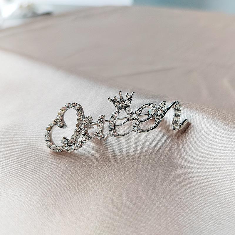 Модные аксессуары, бриллиантовая корона, брошь английской королевы, булавки интернет-знаменитостей, аксессуары для одежды для женщин