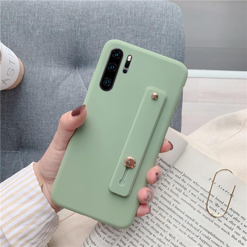 Силиконовый ремешок на запястье, чехол для телефона с держателем для iPhone, Samsung, Xiaomi, Huawei, мягкий чехол из ТПУ