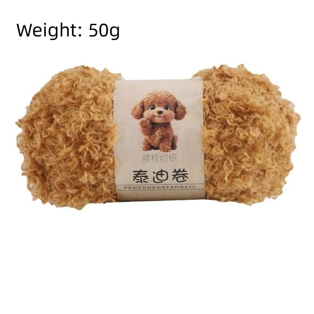 Soft Fluffy Curly Yarn 50g/Roll Chenille Yarn New Knitting Yarn Crochet Plush Toy