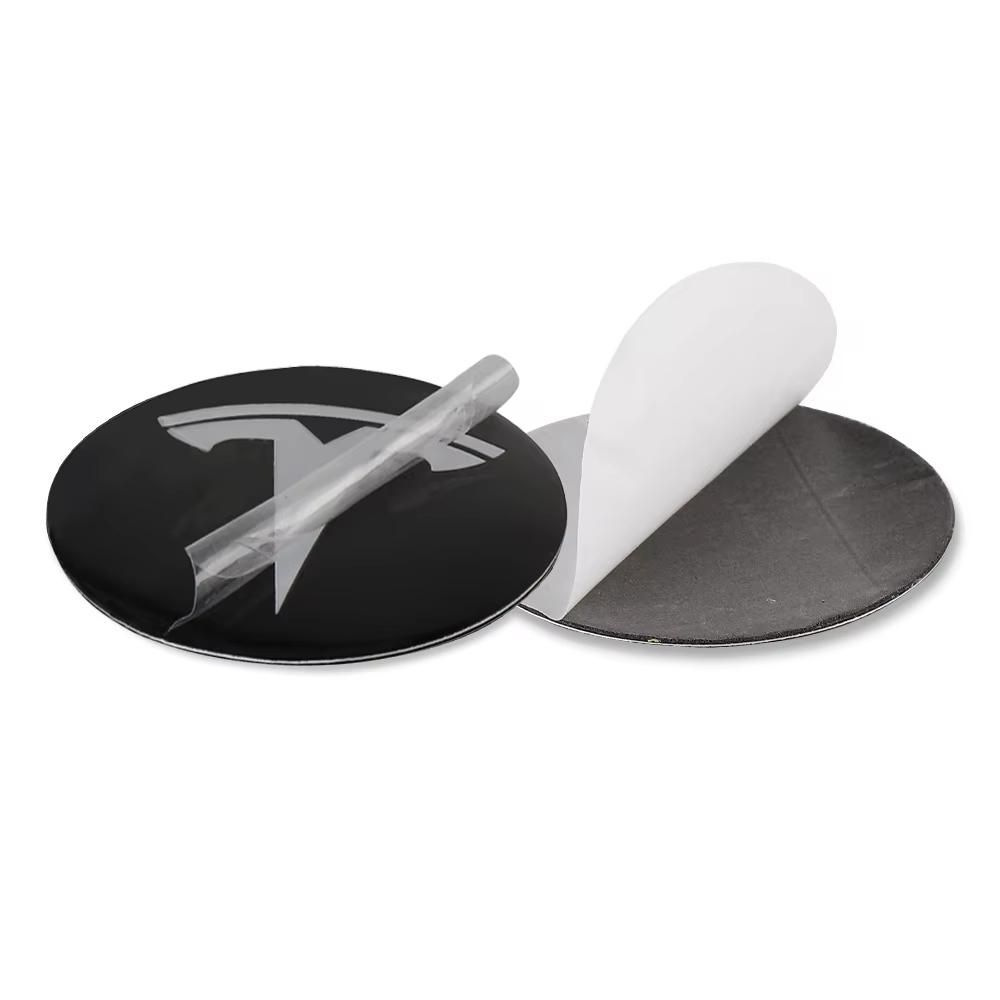 4Pcs 56/60mm Car Wheel Center Hub Caps Stickers Auto Replacement AccessoriesFor Tesla Model 3 Model Y Model S Model X Highland