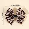 2Pcs Korean Leopard Bow Hair Clip Girls Women Trendy Ribbon Dots Bownot Hairpin Kids Sweet Cool Headdress Headwear Accessories