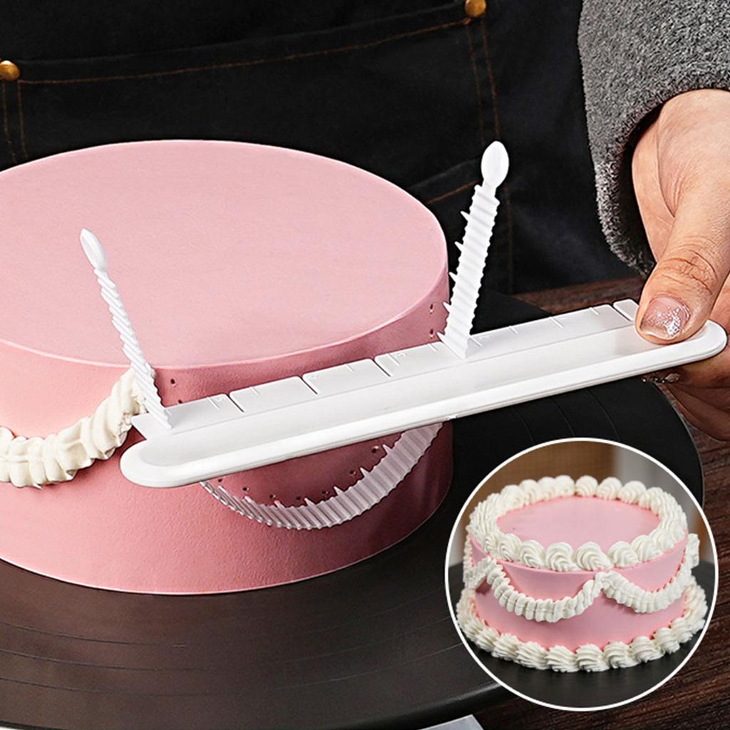 Помощь в оформлении торта изогнутыми цветами, маркер для краев торта из помадки с градуированной шкалой, практичный инструмент для украшения десертов