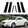 6 шт., стойки для дверных и оконных стоек, накладка, наклейки для Buick Regal 2011-2017, для Opel Insignia A 2009-2017, автоаксессуары