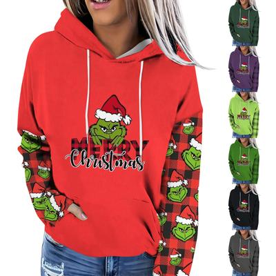 Женская модная повседневная толстовка с капюшоном и принтом Greentown с длинными рукавами