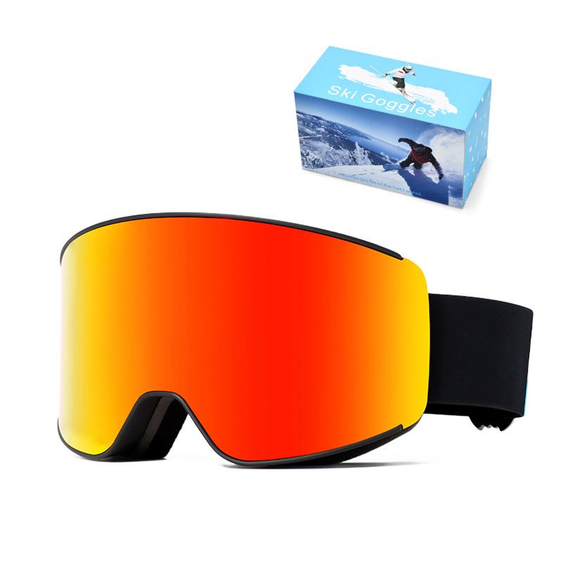 Ski Goggles Spherical Ski Goggles Adult Double-layer Anti-fog Men's and Women's Outdoor Ski Glasses
