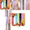 Colorful Rainbow Themed Matte Rain Curtain Party Decoration For Festive Events