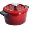 Сотейник чугунный Woll Iron с крышкой 20 см красный (120CI-010)