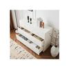 Commode - MUVOE - 6 tiroirs - Blanc crème - Romantique - H82/B120/T40 cm