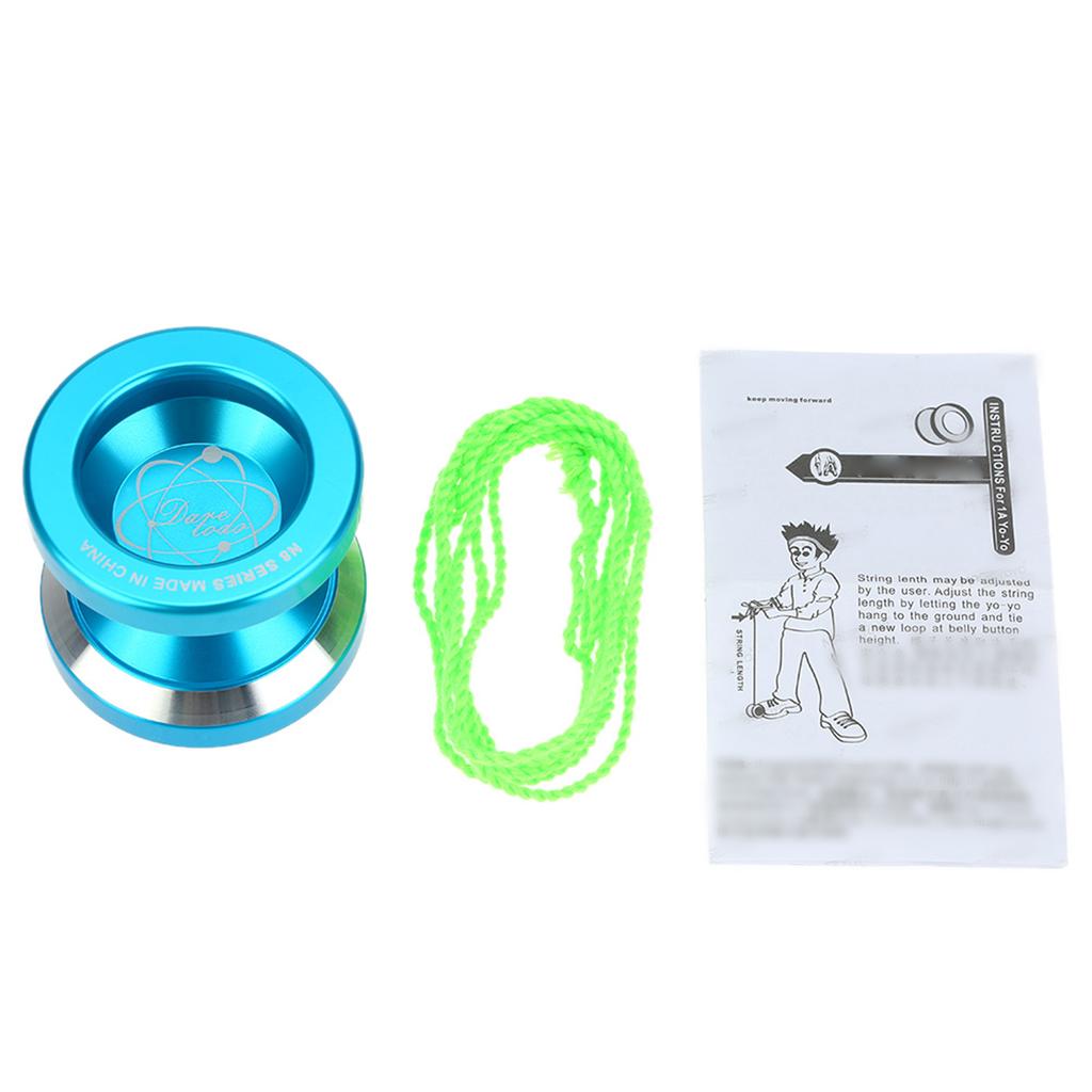 Профессиональный Магический Йо-йо N8 Металлический Йо-йо из Алюминиевого Сплава 8 Шариковый KK Подшипник с Веревкой для Вращения для Детей Синий